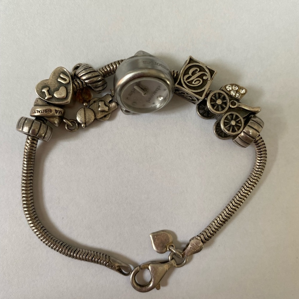 Charmed Memories Sterling Silver Bracelet 8 Charms